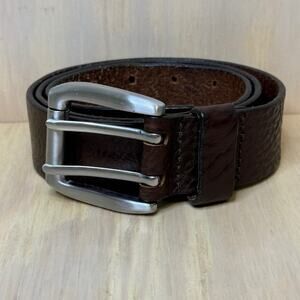 Express Genuine Leather Brown Belt Mens size 34